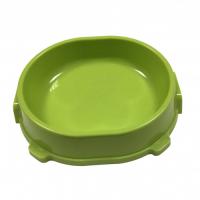 Миска одинарная пластик 0,22л д/кошек нескользящая мятная/FG17902/Гризли