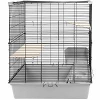 Клетка д/грыз CRAFT 80 Шиншилла-2 78*48*h66,5см разборная без наполнения св-сер-черн/4381/Дарэленд