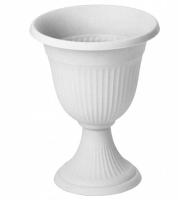 Вазон на ножке высокий 7,1л Ливия мраморный М3202