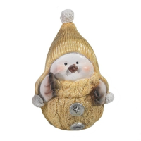 Снегирь девочка(беж)L8W10H15см 626847/W038