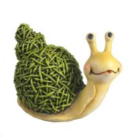 Плетенная улитка (зеленая) L15 H12W9 718124/F813