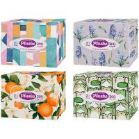 Салфетки бумажные 2 слоя "Plushe МИНИ 20*13см V-слож 200л Ассорти /36шт/86163