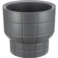 Кашпо КАРЕ D280 7,8л графитовый с вставкой М3259 /1шт/М-пласт