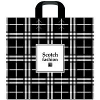 Пакет с петлевой ручкой "Scotch fashion" 40*40+5см 100мкм Артпласт /Рельеф