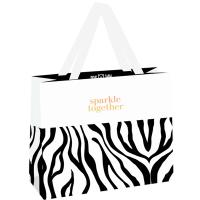 Пакет подарочный 32*26*12см "Animal print" отд. фольгой мат. ламинация MESHU/Рельеф
