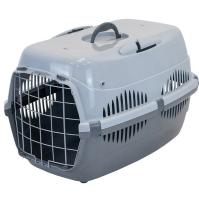 Переноска Спутник №3 ZooM с металлической дверцей сер-сер до 15кг 58*41*33см/4292/Дарэлл