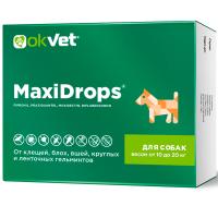 Капли МаксиДропс от внеш.и внутр.д/собак от 10-20кг/60шт/AB1914 ЧЗ