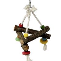 Игрушка для птиц Треугольник деревянный