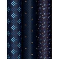 Упаковочная бумага глянц. 70*100см, MESHU "Strict pattern", 80 г/м2, ассорти, 3 дизайна /Рельеф