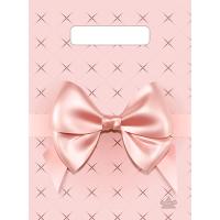 ВНР51811 Пакет 19,5*25 Персиковый бант 1ШТ с выруб. ручкой ПЭ /30шт/3000шт/