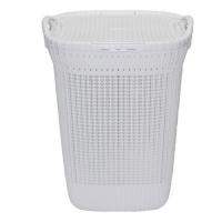 Корзина д/белья Santa 55л белая 05074