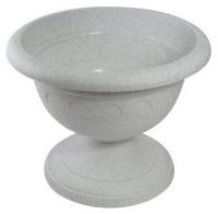 Вазон на ножке низкий 2л Колывань мрамор С144