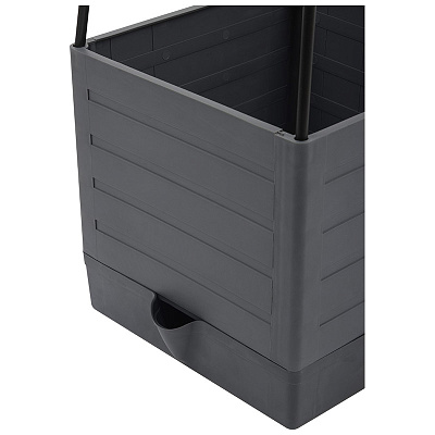 Кашпо напольный T4 25*25*145см 15л д/вьющихся растений (10клипс+подвязка 10м)109153 /4шт/ Park 