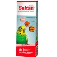 Лакомство д/птиц Палочки Султан д/волн.попугаев с актив.углем,овощи,фрукты ассорти/3шт/18шт/0757 ЧЗ