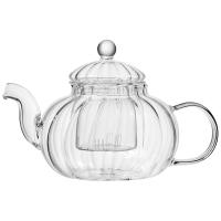 Чайник заварочный AROMA RIVIERA 0,85л стеклянный с стекл. фильтром 108963 /24шт/Leonord