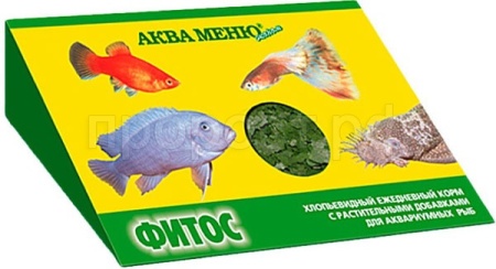 Корм для рыб  Аква меню Фитос хлопья 11г/11435/55шт/Биосфера