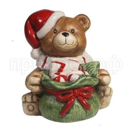 Медвежонок сидит с мешком L8W11H10  714150