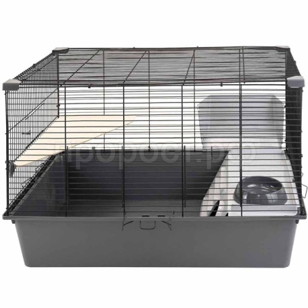 Клетка д/грыз CRAFT 80 Шиншилла-1 78*48*h45см разборная без наполнения сер-черн/4380/Дарэленд