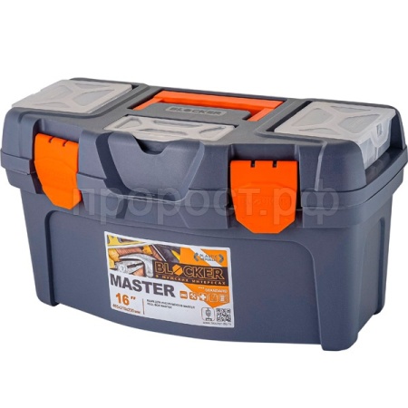 Ящик д/инстр. BLOCKER Master 16" серо-свинцовый/оранжевый BR6004/8шт/ПР 