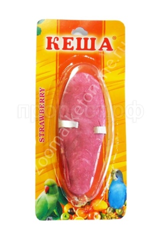 Витамины Кеша Панцирь каракатицы для птиц клубника 12см