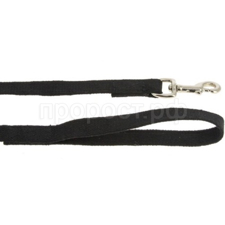 Поводок брезент 25мм*10м прошитый со стальным карабином/72125014с/Каскад