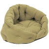Лежанка Sleep-Бархат №2 овальная пухлая с подушкой 60*48*43см/94474милит/Дарэлл 