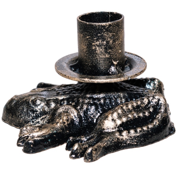 ДЕКОР Подсвечник Лягушка антик золото РЗДИ/1шт