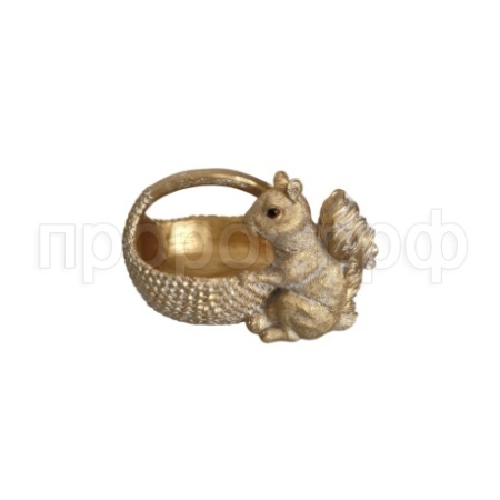 Белочка у лукошка (золото) L19W11H12 718554/D230