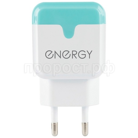 Ззарядное сетевое устройство Energy ET-33 2USB разъёма 2,1А белый 104291 /50шт/
