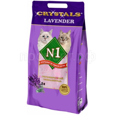 Наполнитель Барсик №1 лаванда силикогелевый 5л 