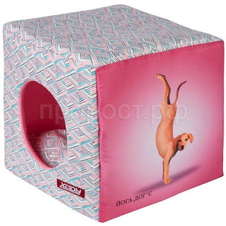 Лежанка Куб Йога Догс №3 розовый/01637-1/1/Ксоди
