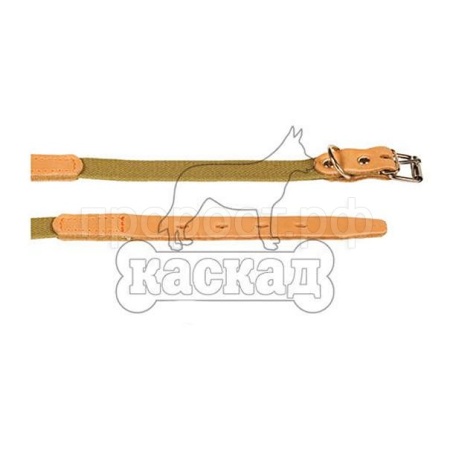 Ошейник кожа+брезент 35мм 55-64см/00135092