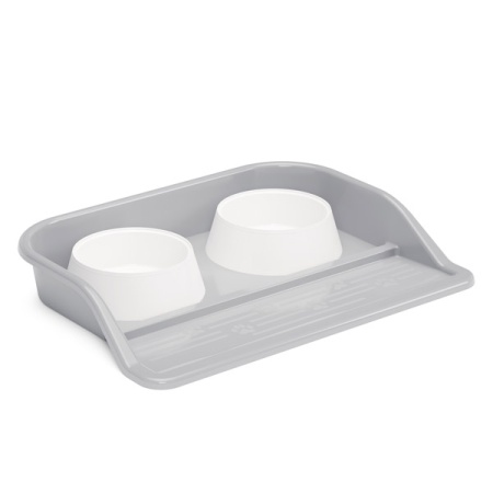 Миска двойная набор с лотком 2*0,3л д/животных/