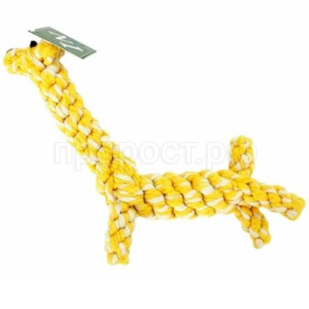 Игрушка с Грейфер в форме жирафа желт-бел. 22см/ГР12060/жб/Евро