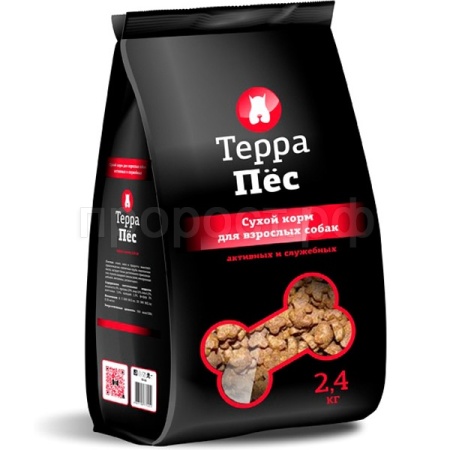 Корм Терра Пёс для активных и служебных собак 2,4кг