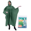 Дождевик "Пончо" 120*130см р-р L зеленый материал ПЕВА