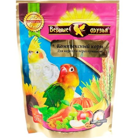 Верные друзья для Корелл и Неразлучников овощи+фрукты 500гр