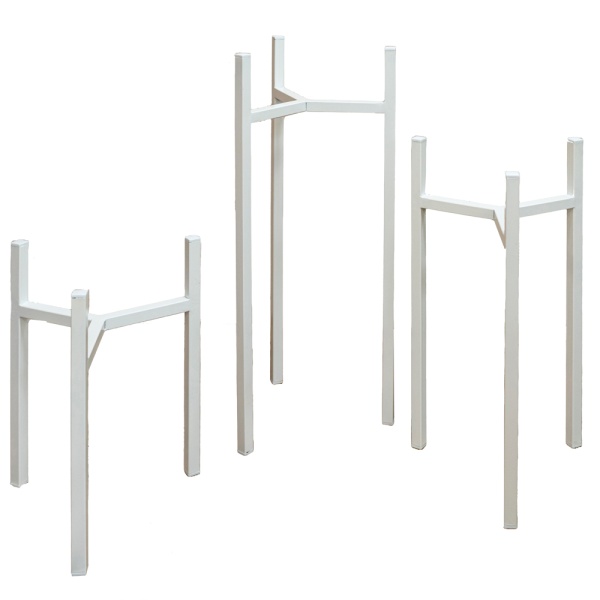 Подставка ЛОФТ белый 1 горшок 32-40см РЗДИ