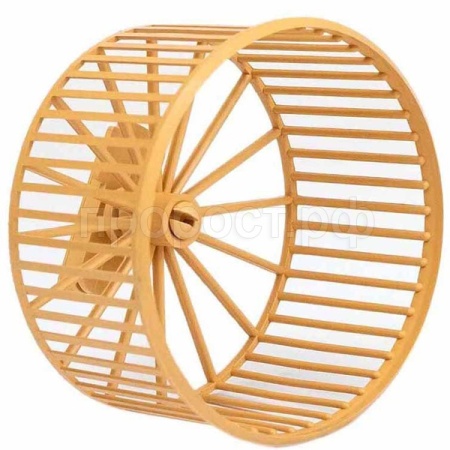 Игрушка д/грыз Колесо D90 Пластик сетка без подставки бежевое/3091/Дарэлл