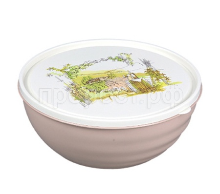 Салатник 2л Тоскана с крышкой какао /09036/Арз