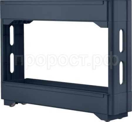 Этажерка на колесах 3 секции Keeplex Regular 53,7х13,8х71см космический серый KL3838 /12шт/ПР