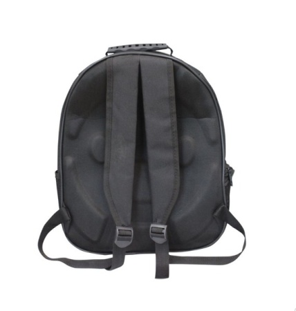 Рюкзак-переноска д/животн.с панор.видом вентил.отверст.20x25x41см серый/Рп28с/