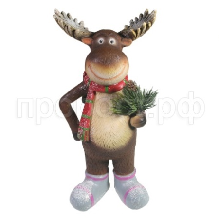 Лось в шарфике L10W15H30,5  715235/W196