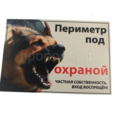 Табличка "Периметр под охраной!" А4 0050 Дарэлл