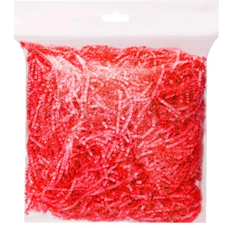 Бумажный наполнитель 2мм 100г, красный MESHU/Рельеф