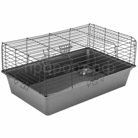 Клетка д/круп. грыз Дарэлл РОДЖЕР №3 складная 78*48*h34см миска 2 кормушка сер-черн/4181/Дарэлл