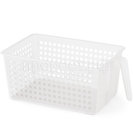 Контейнер д/хранения прямоуг. с ручкой прозрачный 