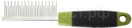 Расческа разнозубая с металлическими зубьями 18см/ТК9631/Евро