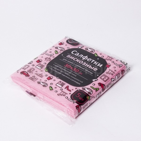 Салфетки вискозные 30*30см 5шт