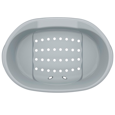 Лежанка пластиковая серый/М8827